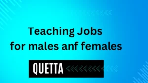 Latest Teaching Jobs for Females in Quetta 2024 Online Apply Now