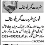 Kitchen Helper and House Driver Jobs in Lahore 2024